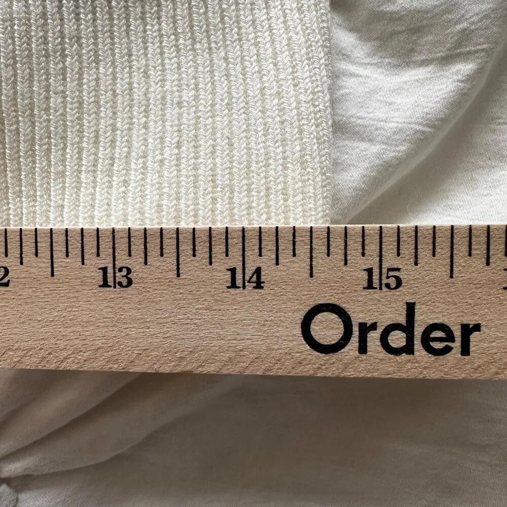 French Connection Jaida Top M Summer White Wool Blend MSRP $98 - Picture 10 of 13